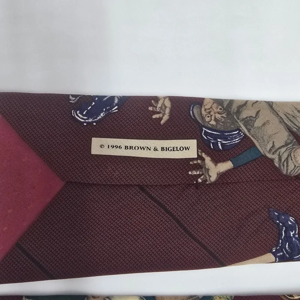 Vintage 1996 Brown & Bigelow Tie Necktie Norman Rockwell Football All Silk